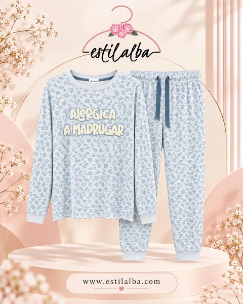 Pijama madrugar azul