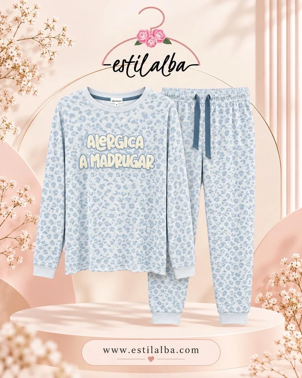 Pijama madrugar azul