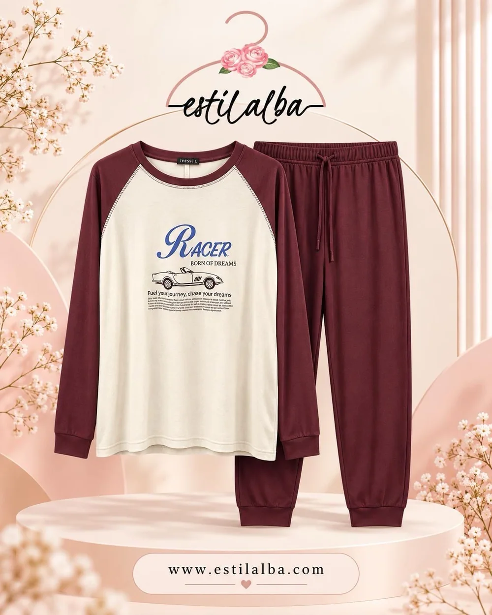 Pijama racer granate