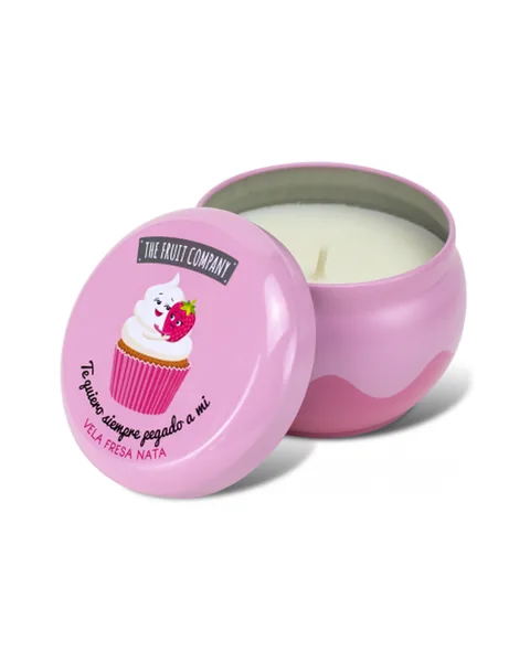 Vela de fresa nata