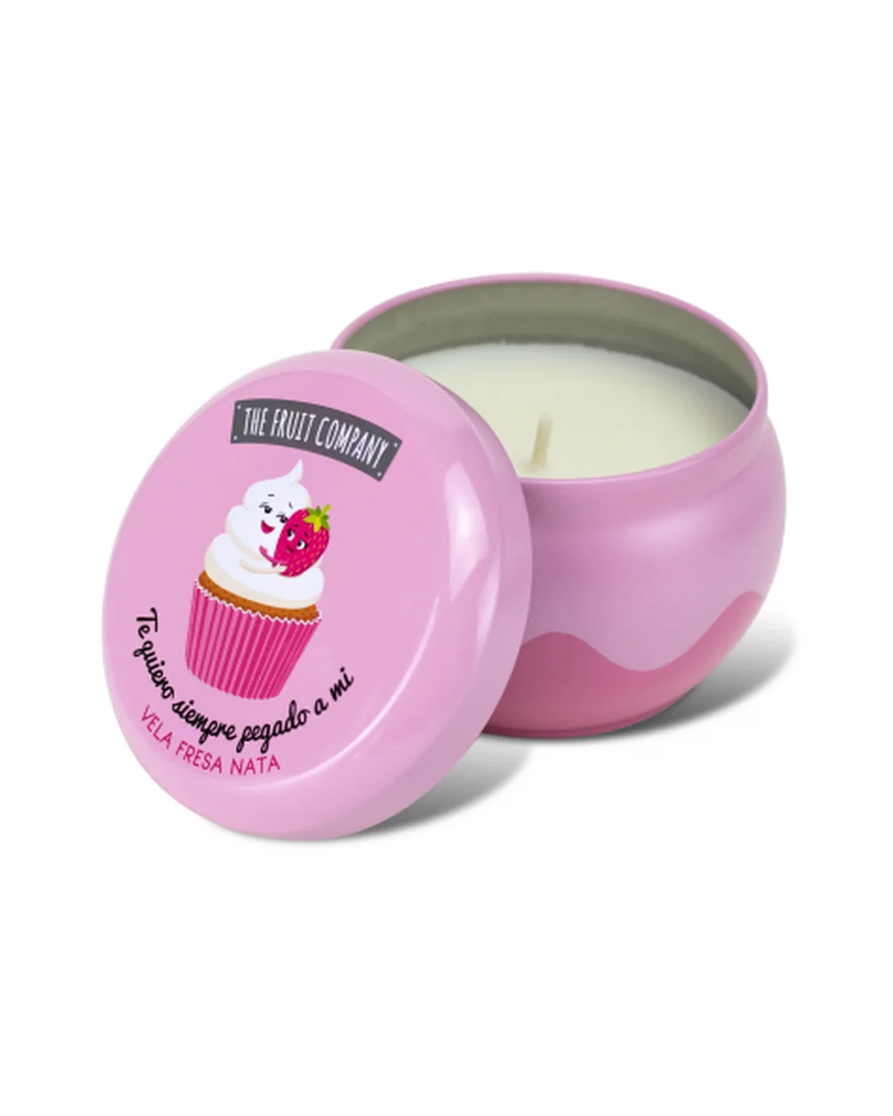 Vela de fresa nata
